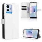 For Cubot Note 50 Diamond Texture Leather Phone Case(White) - 1