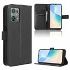 For Blackview Oscal C30 / C30 Pro Diamond Texture Leather Phone Case(Black) - 1