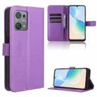 For Blackview Oscal C30 / C30 Pro Diamond Texture Leather Phone Case(Purple) - 1