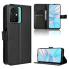 For Blackview Oscal C70 Diamond Texture Leather Phone Case(Black) - 1