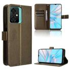 For Blackview Oscal C70 Diamond Texture Leather Phone Case(Brown) - 1
