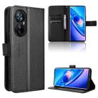 For Blackview A200 Pro Diamond Texture Leather Phone Case(Black) - 1