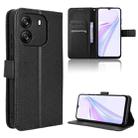 For Blackview Wave 6C Diamond Texture Leather Phone Case(Black) - 1