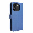 For Blackview Wave 6C Diamond Texture Leather Phone Case(Blue) - 3