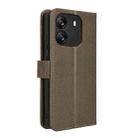 For Blackview Wave 6C Diamond Texture Leather Phone Case(Brown) - 3