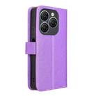 For Blackview Shark 9 Diamond Texture Leather Phone Case(Purple) - 3