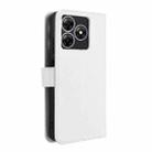 For Blackview Wave 8 / 8C / Oscal Flat 2 Diamond Texture Leather Phone Case(White) - 3