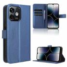 For Ulefone Note 16 Pro Diamond Texture Leather Phone Case(Blue) - 1