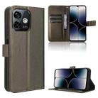 For Ulefone Note 16 Pro Diamond Texture Leather Phone Case(Brown) - 1