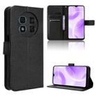 For Ulefone Note 15 Diamond Texture Leather Phone Case(Black) - 1