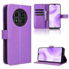 For Ulefone Note 15 Diamond Texture Leather Phone Case(Purple) - 1