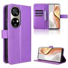 For Ulefone Note 17 Pro Diamond Texture Leather Phone Case(Purple) - 1