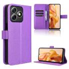 For Ulefone Note 18 Ultra Diamond Texture Leather Phone Case(Purple) - 1