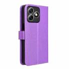 For Ulefone Note 18 Ultra Diamond Texture Leather Phone Case(Purple) - 3