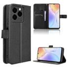 For Ulefone Note 20 Pro Diamond Texture Leather Phone Case(Black) - 1