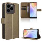 For Ulefone Note 20 Pro Diamond Texture Leather Phone Case(Brown) - 1