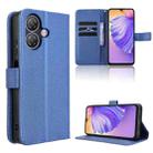 For Ulefone Note 21 Diamond Texture Leather Phone Case(Blue) - 1