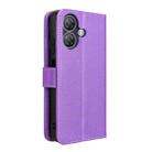 For Ulefone Note 21 Diamond Texture Leather Phone Case(Purple) - 3