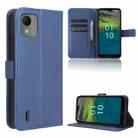For Nokia C110 4G Diamond Texture Leather Phone Case(Blue) - 1