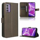 For Nokia C300 4G Diamond Texture Leather Phone Case(Brown) - 1