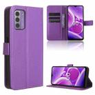 For Nokia G42 Diamond Texture Leather Phone Case(Purple) - 1