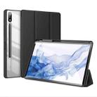 For Samsung Galaxy Tab S9+ DUX DUCIS TOBY Series Antiskid Leather Tablet Case with Sleep / Wake-up Function(Black) - 1