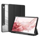 For Samsung Galaxy Tab S9 DUX DUCIS TOBY Series Antiskid Leather Tablet Case with Sleep / Wake-up Function(Black) - 1