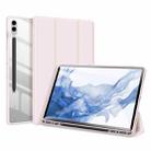 For Samsung Galaxy Tab S9 FE+ DUX DUCIS TOBY Series Antiskid Leather Tablet Case with Sleep / Wake-up Function(Pink) - 1