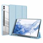 For Samsung Galaxy Tab S9 FE+ DUX DUCIS TOBY Series Antiskid Leather Tablet Case with Sleep / Wake-up Function(Blue) - 1