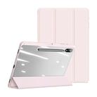 For Samsung Galaxy Tab S10+ DUX DUCIS TOBY Series Antiskid Leather Tablet Case with Sleep / Wake-up Function(Pink) - 2