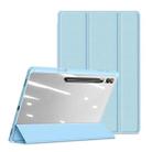 For Samsung Galaxy Tab S10 Ultra DUX DUCIS TOBY Series Antiskid Leather Tablet Case with Sleep / Wake-up Function(Blue) - 2
