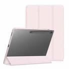 For Samsung Galaxy Tab S10 FE+ DUX DUCIS TOBY Series Antiskid Leather Tablet Case with Sleep / Wake-up Function(Pink) - 2