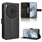 For ZTE nubia Z50S Pro Diamond Texture Leather Phone Case(Black) - 1
