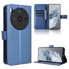 For ZTE nubia Z50S Pro Diamond Texture Leather Phone Case(Blue) - 1