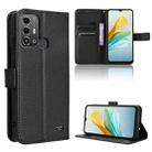 For ZTE Blade A53 Pro Diamond Texture Leather Phone Case(Black) - 1