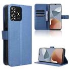 For ZTE Blade A73 4G Diamond Texture Leather Phone Case(Blue) - 1