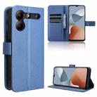 For ZTE Blade A54 Diamond Texture Leather Phone Case(Blue) - 1