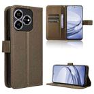 For ZTE Blade V60 / Axon 60 4G Diamond Texture Leather Phone Case(Brown) - 1