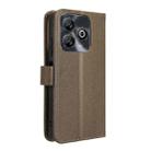 For ZTE Blade A75 4G Diamond Texture Leather Phone Case(Brown) - 3