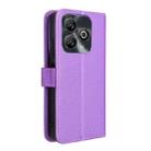 For ZTE Blade A75 4G Diamond Texture Leather Phone Case(Purple) - 3