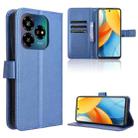 For ZTE Blade V60 Design Diamond Texture Leather Phone Case(Blue) - 1