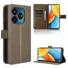 For ZTE Blade V60 Design Diamond Texture Leather Phone Case(Brown) - 1