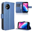 For ZTE Blade A35 Lite Diamond Texture Leather Phone Case(Blue) - 1