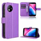 For ZTE Blade A35 Lite Diamond Texture Leather Phone Case(Purple) - 1