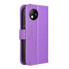 For ZTE Blade A35 Lite Diamond Texture Leather Phone Case(Purple) - 3