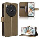 For ZTE nubia Z60S Pro Diamond Texture Leather Phone Case(Brown) - 1