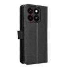 For ZTE Blade A35 Diamond Texture Leather Phone Case(Black) - 3