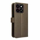 For ZTE Blade A35 Diamond Texture Leather Phone Case(Brown) - 3