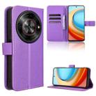 For ZTE Blade A75 5G Diamond Texture Leather Phone Case(Purple) - 1