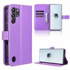 For ZTE nubia Red Magic 10 Pro / 10 Pro+ Diamond Texture Leather Phone Case(Purple) - 1